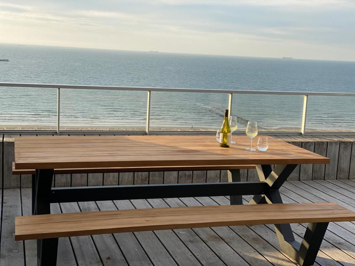 Appartamento Penthouse Sea-Loft Blankenberge, Uniek Zeezicht, Luxeloft Met 40M2 Terras! Esterno foto