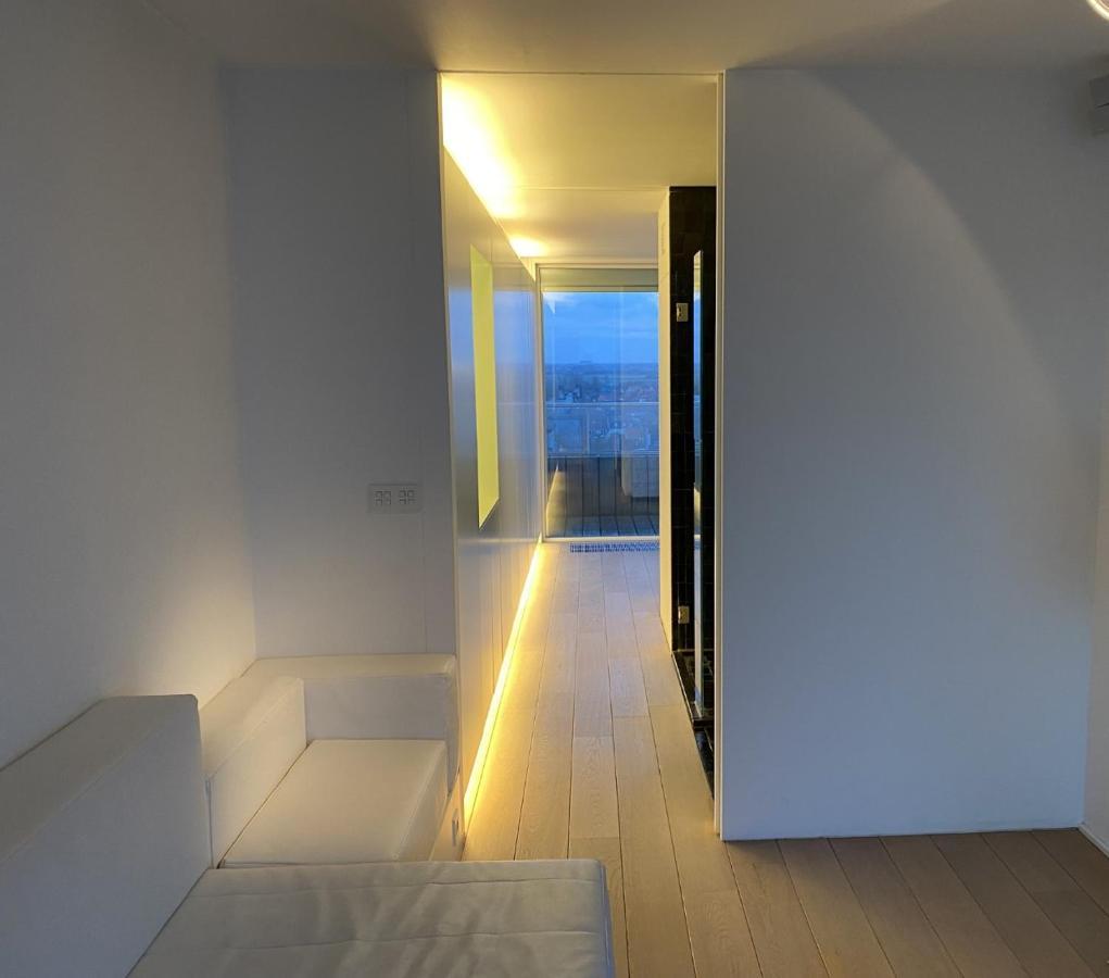 Appartamento Penthouse Sea-Loft Blankenberge, Uniek Zeezicht, Luxeloft Met 40M2 Terras! Esterno foto